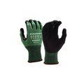 Pyramex Micro-Foam Nitrile Gloves with Dotted Palms, 18G HPPE, Reinforced Thumb, Size M, 12PK GL606DPCM